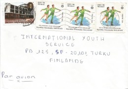 Madagascar 1994 Antsirabe Institut Pasteur Figure Skating Olympic Games Sarajevo Cover - Kunstschaatsen