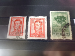 ARGENTINE TIMBRE DE COLLECTION  YVERT N° 705.707 - Usati