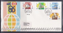 Hong Kong 1986 Expo '86 Canada FDC - FDC