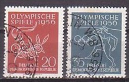 Olympia'56 , DDR  539/40 , O ,  (G 1870) - Sommer 1956: Melbourne