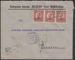 Yugoslavia 1923, Registered Cover Celje To Zagreb W./postmark Celje - Storia Postale