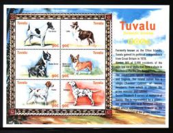 Tuvalu - 2000 Dogs Kleinbogen (1) MNH__(THB-3067) - Tuvalu