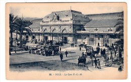 06 - Nice - La Gare P.L.M - Editeur: Artaud N° 86 - Treinverkeer - Station