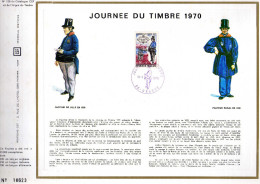 Feuillet Tirage Limité CEF 126 Journée Du Timbre 1970 Facteur De Ville En 1830 Facteur Rural En 1830 - Lettres & Documents