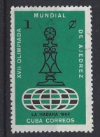 Cuba  1966   Chess Olympiad  (o)  1c - Usati