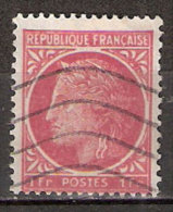 Timbre France Y&T N° 676 (5) Obl.  Type Cérès De Mazelin.  1 F. Rose-rouge. Cote 0,15 € - 1945-47 Ceres Of Mazelin