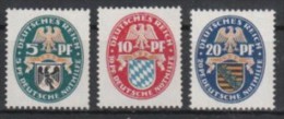 Deutsches Reich 1925 MiNr. 375/77 ** Wappen - Neufs