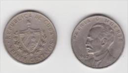 CUBA  20 CENTAVOS    ANNO 1962 - Kuba