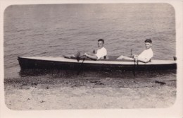 Very Old Photo Postcard - Two Men Rowing - Canottaggio