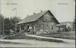 Litho Bad Ilmenau Thüringen Gabelbachhäuschen Personen Flagge 24.4.1908 Nach Oppeln Opela - Ilmenau