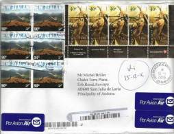 Belle Lettre Recommandée De Nouvelle-Zélande Adressée En Andorre, Avec Timbre à Date Arrivée - Cartas & Documentos