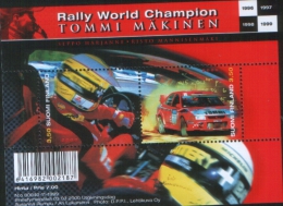 Finlandia Finland 2000 Sport  Rally Champion Tommi Makinens Miniature Sheet ** MNH - Nuovi