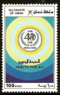 (049) Oman (sultanate)  WHO / Health / Gesundheit / Sante / 1988  ** / Mnh  Michel 327 - Omán