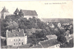 Gruß Aus NEIDENBURG Ostpreußen Blick über Die Stadt Zur Burg Nidzica Feldpost 28.6.1915 Gelaufen Formationsstempel Armie - Ostpreussen