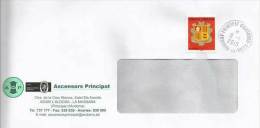 Lettre Commerciale D´Ascensors Principat.  Affr.  Avec Nouveau  T-p Blason - Franking Machines (EMA)