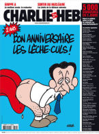 CHARLIE HEBDO N° 881 Du 06/05/2009 - 2 Ans: Bon Anniversaire Les Lèche Culs / Sortir Du Nucléaire / Délit De Solidarité - Humour