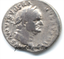 VESPASIANO DENARIO IOVI CUSTOS 69 - 79 DOPO CRISTO - The Flavians (69 AD To 96 AD)