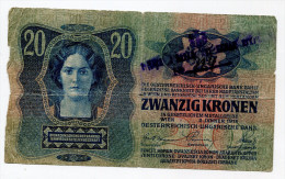 Serbie Serbia Ovp Austria Hungary Overprint  20 Kronen / Korona 1913 # 2 - Serbia