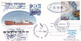 2006 Russia - Icebreaker Akademik Fedorov, Map, Cover Sent To Russia, Navigation, Special Cancel Stationery Entier - Navires & Brise-glace