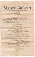 Musée Grevin 172 Edition 1947 - Programmi