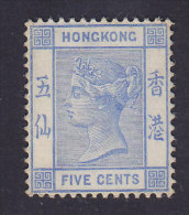 Hong Kong 1882 Mi. 36a   5 C. Queen Königin Victoria MNG* (2 Scans) - Nuovi