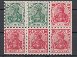 Impero Tedesco - Zusammendrück S4 ** (H-Blatt 9) - Postzegelboekjes & Se-tenant