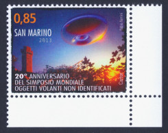 2013 SAN MARINO "20° ANNIVERSARIO SIMPOSIO MONDIALE UFO" SINGOLO MNH - Nuevos