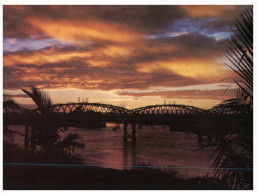 (699) Australia - QLD - Bundaberg Burnett River Bridge At Sunset - Great Barrier Reef