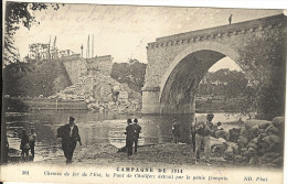 Militaria CAMPAGNE DE 1914 - Chemin De Fer De L'Est, Le Pont De Chalifert Détruit Par Le Génie Français 3 - War 1914-18