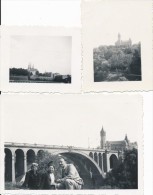 Lot De 3 Photos Amateur Luxembourg 1938- Photographie Ancienne - No CPA - Luxemburg - Stadt