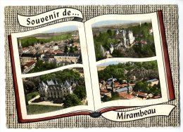 17 SOUVENIR DE MIRAMBEAU VUE GENERALE LE CHATEAU LE PARC ET L EGLISE - Mirambeau