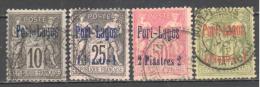 Port Lagos: 4 Valeurs De La Serie Yvert N° 2/6° - Used Stamps