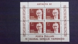 Türkei 2617 Block 22 A **/mnh, Nationale Jugend-Briefmarkenausstellung ANTALYA ’82 - Altri & Non Classificati