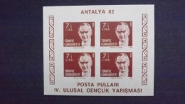 Türkei 2617 Block 22 B **/mnh, Nationale Jugend-Briefmarkenausstel Lung ANTALYA ’82 - Other & Unclassified