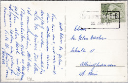 Heimat GL BRAUNWALD 1957-06-30 Bahnstationstempel Auf AK - Chemins De Fer