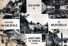 89  ST BRIS LE VINEUX Souvenir De La Colonie Municipale De Montreuil - Saint Bris Le Vineux
