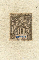 MAYOTTE : Allégories - "MAYOTTE"  En Bleu Dans Le Cartouche. - Oblitérés