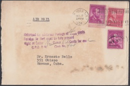 1954-H-18 US. 1954. SOBRE CON TASA POR COBRAR. POSTAGE DUE. NEW YORK. US. 1954. - Covers & Documents