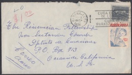 1956-H-20 CUBA. REPUBLICA. 1956. DIA DE LAS MADRES. 12c. MARCA: CUBA ES EL PARAISO DE LOS TURISTAS. PARADISE TOURIST - Briefe U. Dokumente