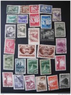 Hongrie Poste Aérienne , Lot De 29 Timbres Trace Charnière - Used Stamps