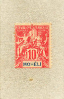 MOHELI : Allégories - "MOHELI"  En Bleu Dans Le Cartouche.- - Ungebraucht