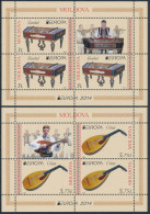 MOLDOVA/Moldawien EUROPA 2014 "National Music Instruments" Sheetlets/H-Blatt** - 2014