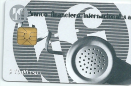CUBA Phonecard Banco Financiero Internacional - Bank - Kuba