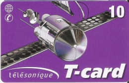 TARJETA DE FRANCIA DE UN SATELITE  (SATELLITE) - Sterrenkunde