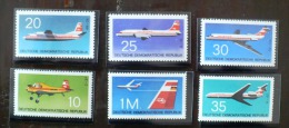 ALLEMAGNE DE L'EST Avions. Yvert 1216/21 ** MNH - Airplanes