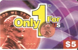 TARJETA DE ESTADOS UNIDOS CON UNA MONEDA  (COIN) NUEVA-MINT - Stamps & Coins