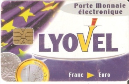 TARJETA DE FRANCIA CON UNA MONEDA  (COIN) LYOVEL - Stamps & Coins