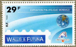 WALLIS-et-FUTUNA : "Philexfrance 89" - Exposition Philatélique à Paris : Dentelure, Globe Terrestre, Logo De L'Expo - - Ongebruikt