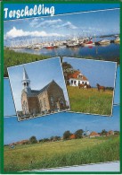 NL.- Terschelling. Nederlands Hervormde Kerk. Jachthaven. 2 Scans - Terschelling