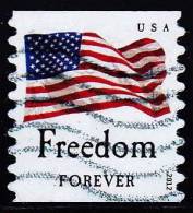 Etats-Unis / United States (Scott No.4631 - Drapeau / US / Flag) (o) Roulette / Per. 8 1/2  Coil - Used Stamps